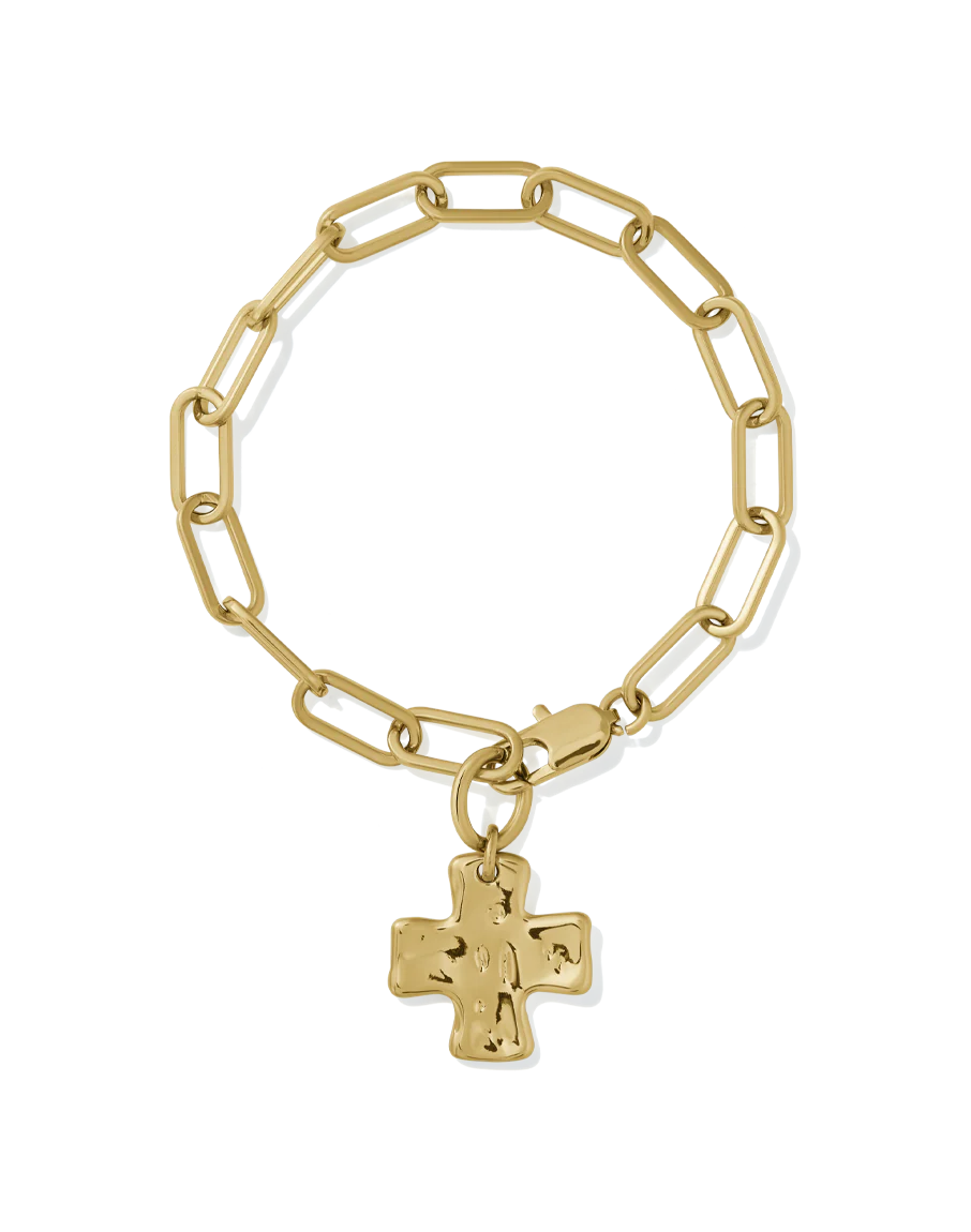 Chunky Cross Chain Bracelet