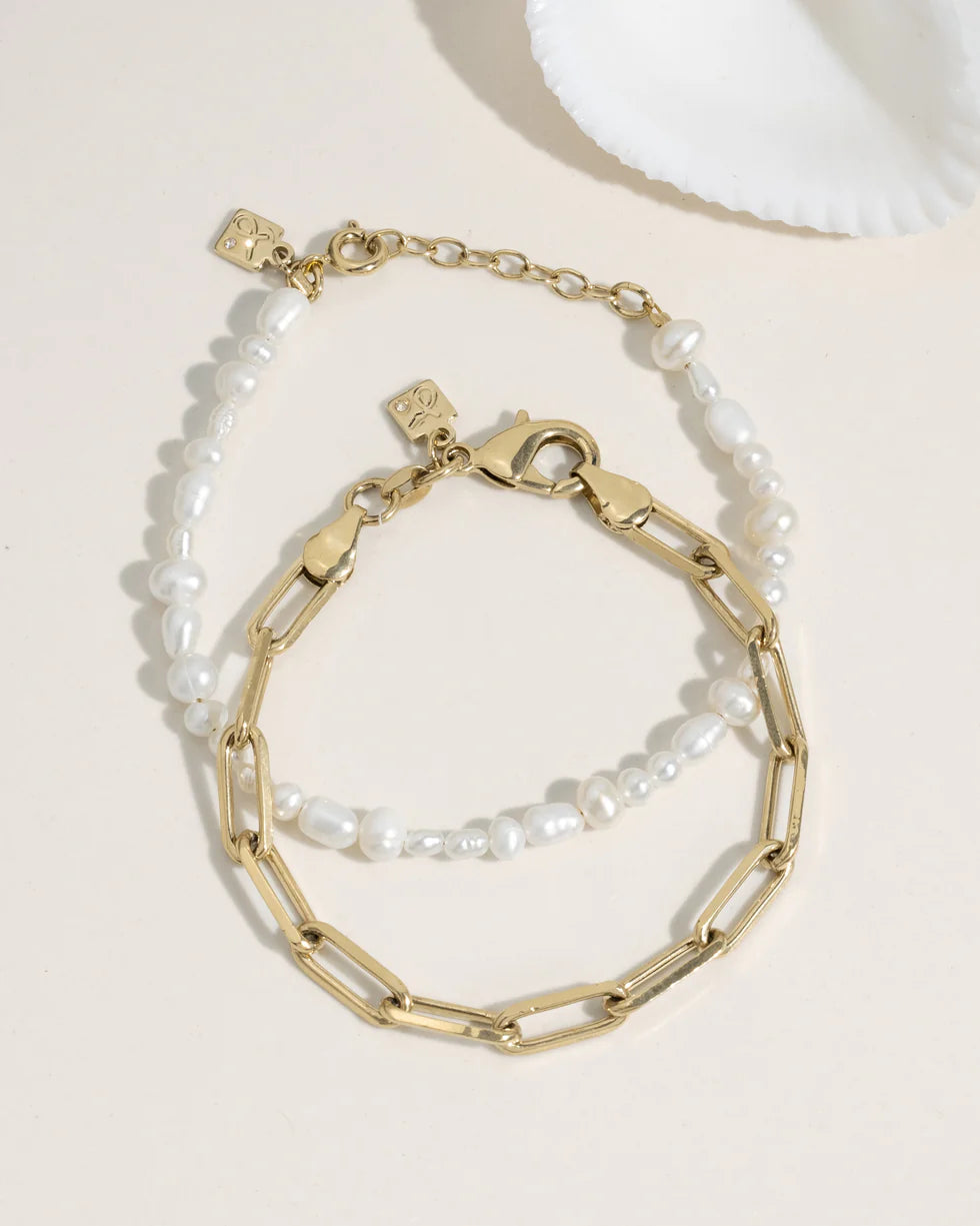 Pearl Bracelet Set