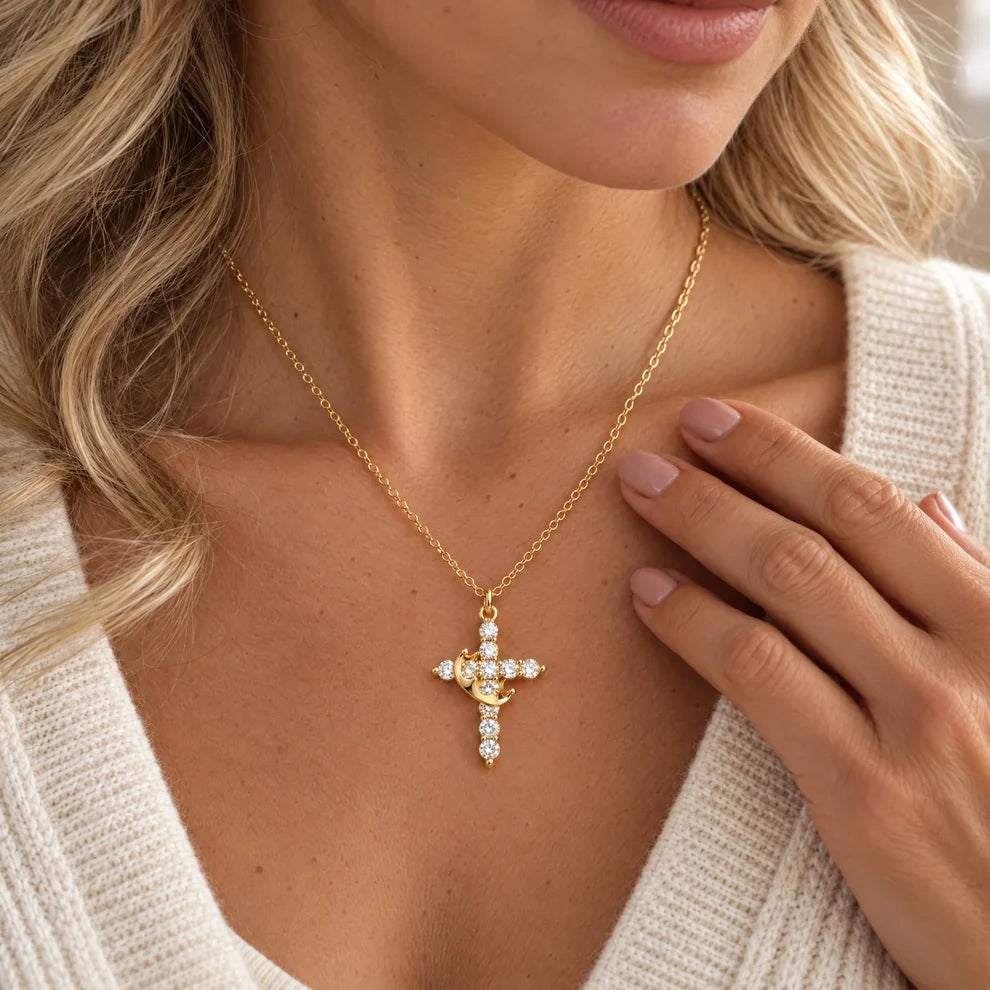 Crown Cross Necklace