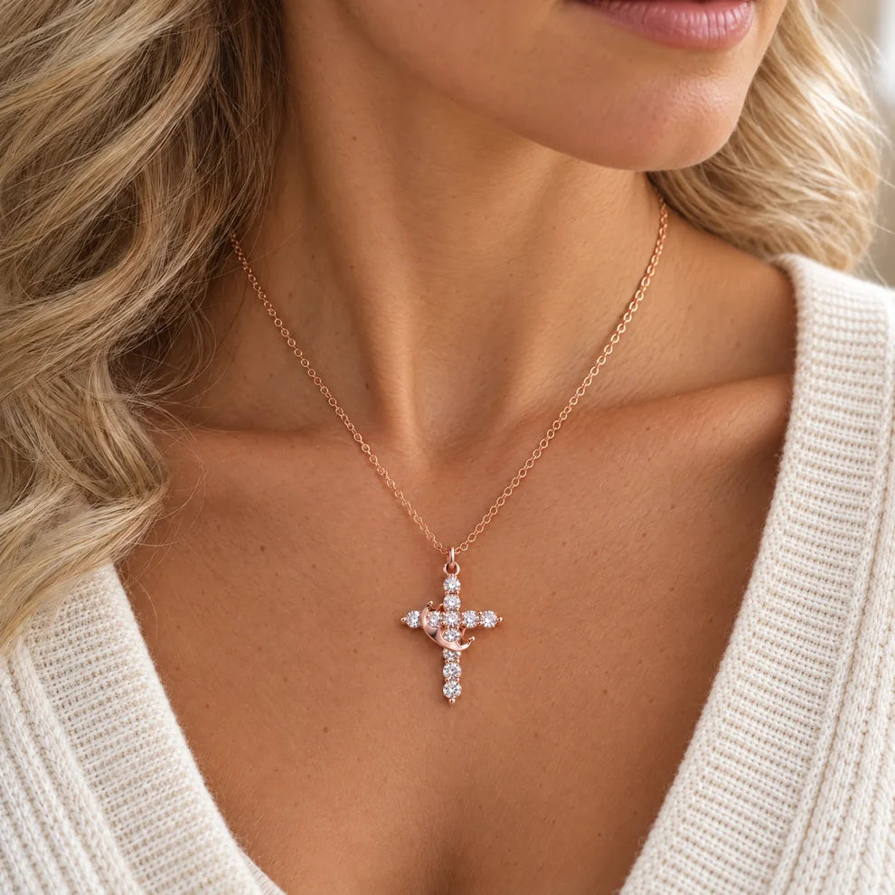 Crown Cross Necklace