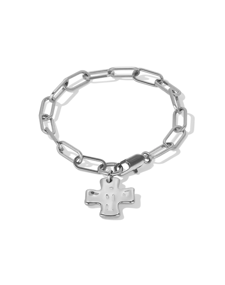 Chunky Cross Chain Bracelet