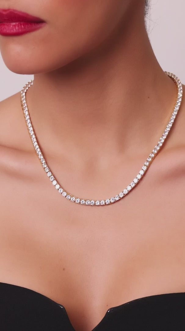 The Jetsetter Lab Diamond Tennis Necklace